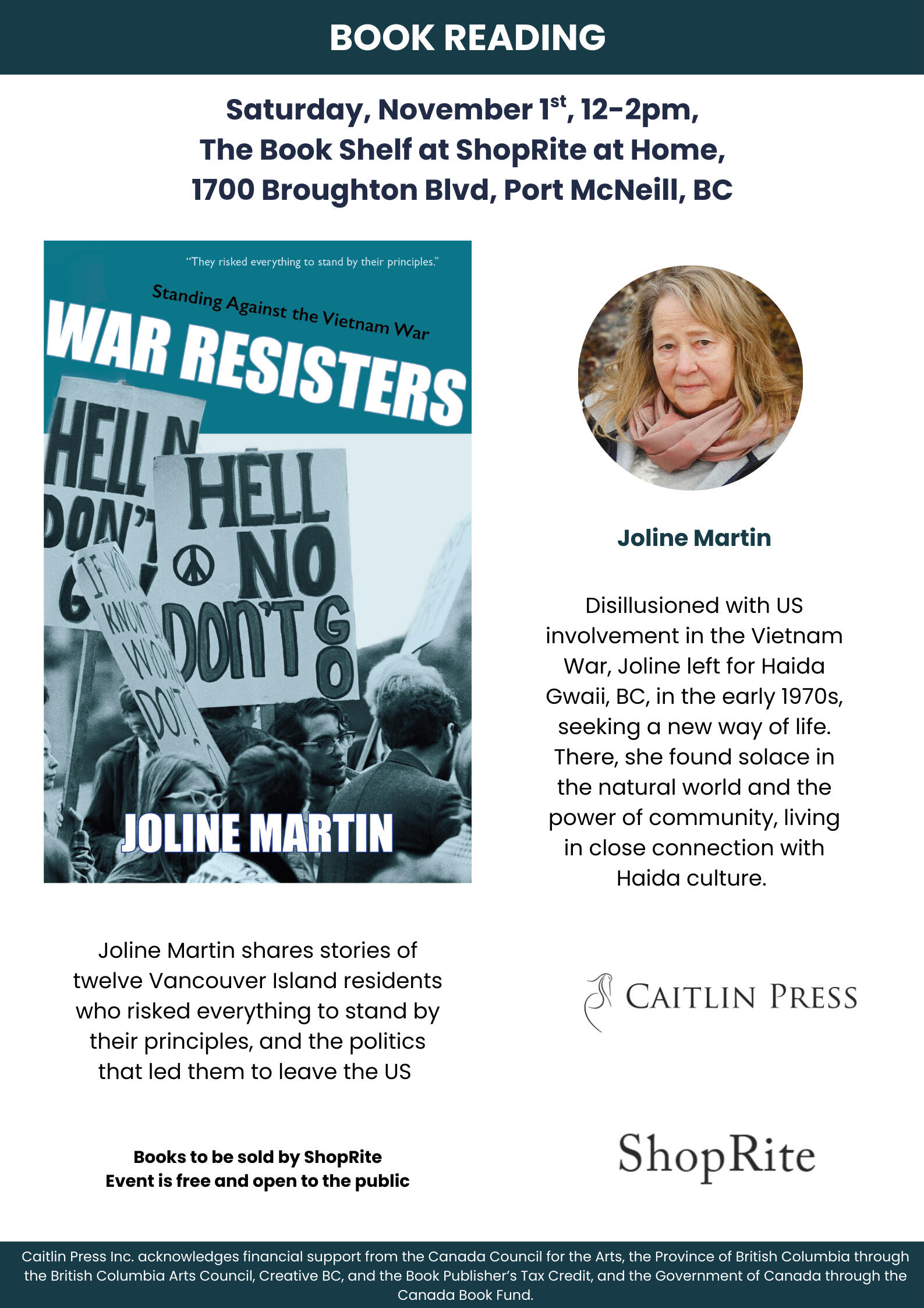 War Resisters Port Mcneil
